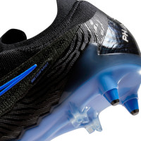 Nike Phantom GX Elite IJzeren-Nop Voetbalschoenen (SG) Anti-Clog Zwart Blauw