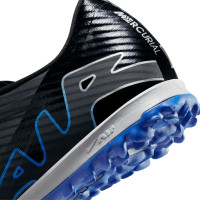 Nike Zoom Mercurial Vapor 15 Academy Turf Voetbalschoenen (TF) Zwart Blauw