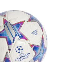adidas Champions League Mini Voetbal Maat 1 2023-2024 Wit Zilver Blauw