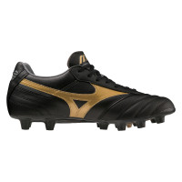 Mizuno Morelia II Pro Gras Voetbalschoenen (FG) Zwart Goud