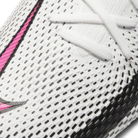 Nike Phantom GT Pro Gras Voetbalschoenen (FG) Wit Zwart Roze