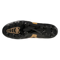 Mizuno Morelia II Pro Gras Voetbalschoenen (FG) Zwart Goud