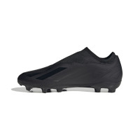 adidas X Crazyfast.3 Veterloze Gras Voetbalschoenen (FG) Zwart Antraciet