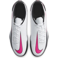 Nike PHANTOM GT Club Gras/Kunstgras Voetbalschoenen (MG) Wit Roze Zwart