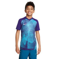 Nike Dri-Fit Precision VI Trainingsshirt Kids Paars Blauw Wit