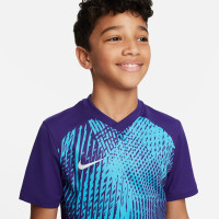 Nike Dri-Fit Precision VI Trainingsshirt Kids Paars Blauw Wit