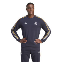 adidas Real Madrid Sweat Trainingspak 2023-2024 Donkerblauw Wit Goud