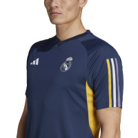 adidas Real Madrid Trainingsset 2023-2024 Donkerblauw Wit Goud
