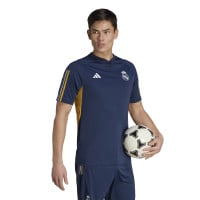 adidas Real Madrid Trainingsshirt 2023-2024 Donkerblauw Wit Goud