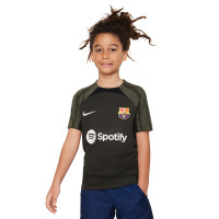 Nike FC Barcelona Strike Trainingsset 2023-2024 Kids Donkergroen Zwart Wit