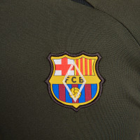 Nike FC Barcelona Strike Trainingspak 1/4-Zip 2023-2024 Donkergroen Zwart Wit