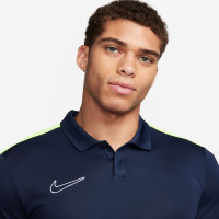 Nike Dri-FIT Academy 23 Polo Donkerblauw Geel Wit