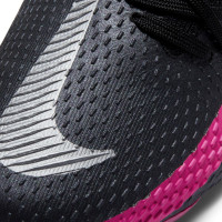 Nike PHANTOM GT ELITE Gras Voetbalschoenen (FG) Kids Zwart Zilver Roze
