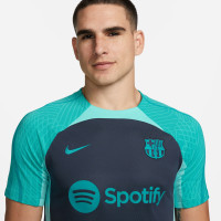 Nike FC Barcelona Strike Trainingsshirt 2023-2024 Donkerblauw Turquoise