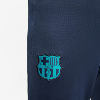 Nike FC Barcelona Strike Trainingspak Full-Zip Hooded 2023-2024 Kids Donkerblauw Turquoise