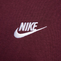 Nike Sportswear Club Fleece Trainingspak Hooded Donkerrood Wit