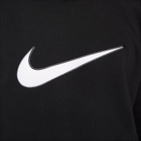 Nike Sportswear Fleece Hoodie Zwart Wit Grijs