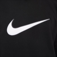 Nike Sportswear Fleece Hoodie Black White Grey
