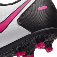 Nike PHANTOM GT Club Gras/Kunstgras Voetbalschoenen (MG) Kids Wit Roze Zwart