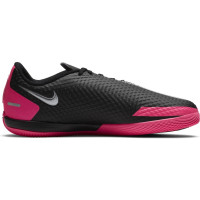 Nike Phantom GT Academy Zaalvoetbalschoenen (IC) Kids Zwart Zilver Roze