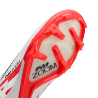 Nike Zoom Mercurial Superfly 9 Elite Gras Voetbalschoenen (FG) Wit Felrood Zwart
