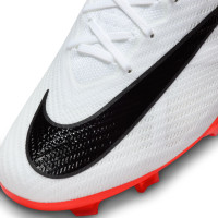 Nike Zoom Mercurial Vapor 15 Elite Gras Voetbalschoenen (FG) Wit Felrood Zwart