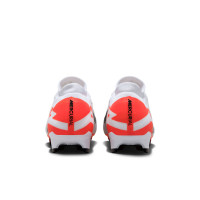 Nike Zoom Mercurial Vapor 15 Pro Gras Voetbalschoenen (FG) Wit Felrood Zwart