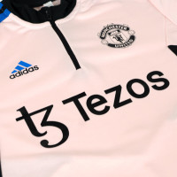 adidas Manchester United Trainingspak 2022-2023 Lichtroze Zwart Blauw