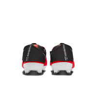 Nike Phantom GT2 Academy FlyEase Gras / Kunstgras Voetbalschoenen (MG) Felrood Zwart Wit