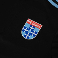 adidas PEC Zwolle Warming-up Trainingstrui 1/4-Zip 2023-2024 Zwart Blauw