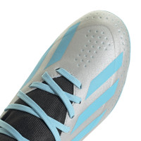 adidas X Crazyfast Messi.3 Gras / Kunstgras Voetbalschoenen (MG) Kids Zilver Blauw Zwart