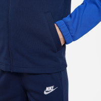 Nike Sportswear Poly Tracksuit Full-Zip Hooded Kids Dark Blue White