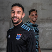 adidas PEC Zwolle Warming-up Trainingstrui 1/4-Zip 2023-2024 Zwart Blauw