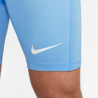 Nike Pro Dri-Fit Strike Slidingbroekje Lichtblauw Wit