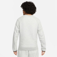 Nike Tech Fleece Sportswear Crew Sweater Lichtgrijs Zwart