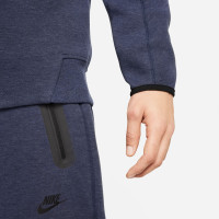 Nike Tech Fleece Sportswear Crew Sweater Donkerblauw Zwart