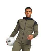 PUMA TeamCup Casual Trainingspak Olijfgroen Zwart