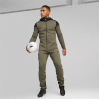 PUMA TeamCup Casual Vest Olijfgroen Zwart