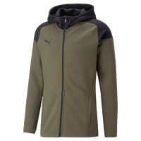 PUMA TeamCup Casual Trainingspak Olijfgroen Zwart