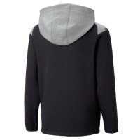 PUMA TeamCup Casual Vest Kids Zwart Grijs Donkergrijs