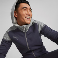 PUMA TeamCup Casual Vest Donkerblauw Grijs Donkergrijs