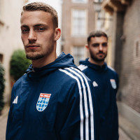 adidas PEC Zwolle Presentatie Trainingspak Woven 2023-2024 Blauw Wit
