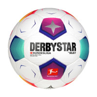 Derbystar Bundesliga Brillant Football Size 5 2013/2024 White Pink Turquoise