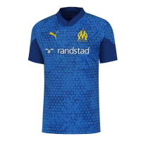 PUMA Olympique Marseille Trainingsshirt 2023-2024 Blauw Goud