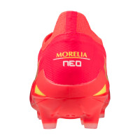 Mizuno Morelia Neo IV Beta Elite Gras Voetbalschoenen (FG) Rood Geel