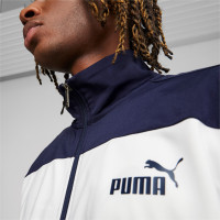 PUMA Poly Club Trainingspak Full-Zip Donkerblauw Wit