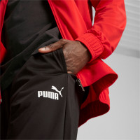 PUMA Poly Club Trainingspak Full-Zip Rood Zwart Wit