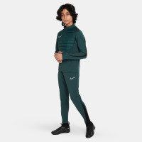 Nike Academy Trainingsbroek Winter Warrior Kids Donkergroen Zwart Wit