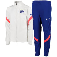 Nike Chelsea Dry Strike Trainingspak CL 2020-2021 Kids Wit Blauw Rood