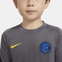 Nike Inter Milan Strike Trainingsshirt 2020-2021 Kids Donkergrijs